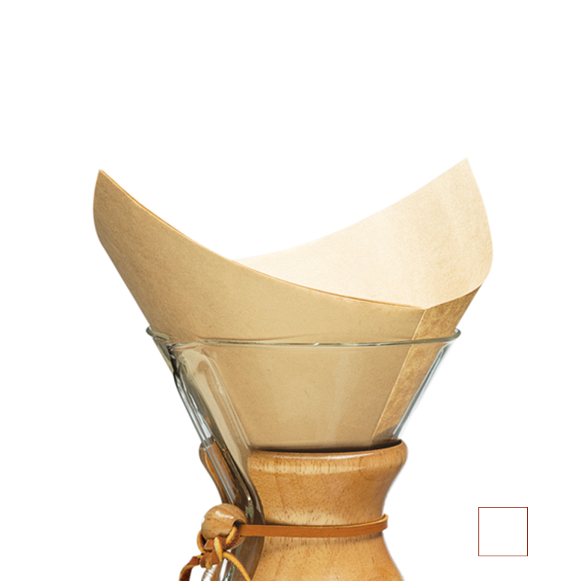 Chemex Filtro Cuadrado Natural /  100und